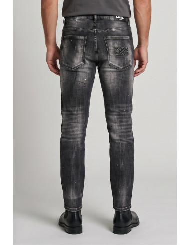 Drop Season 2 jeans in denim con spruzzi e rotture SS26D11 [0162285b]