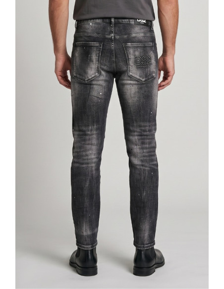 Drop Season 2 jeans in denim con spruzzi e rotture SS26D11 [0162285b]