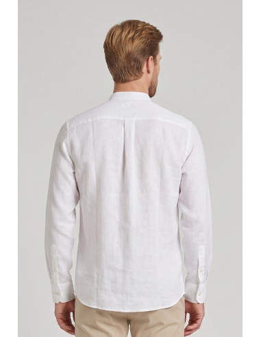 Henry Cotton's camicia coreana in lino KAI [4368cd70]
