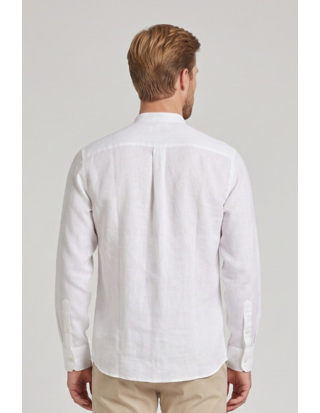 Henry Cotton's camicia coreana in lino KAI [4368cd70]