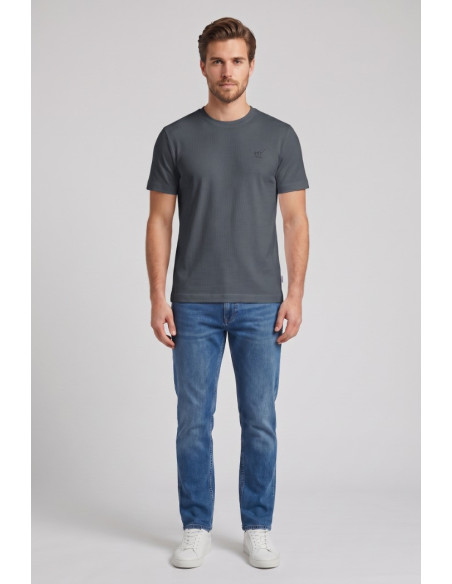Henry Cotton's t-shirt in jersey di cotone stretch TS616041 [97d6dd57]