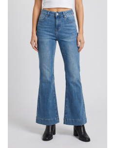 Influencer jeans flare in denim di misto cotone stretch 05P137 [13cd177f]