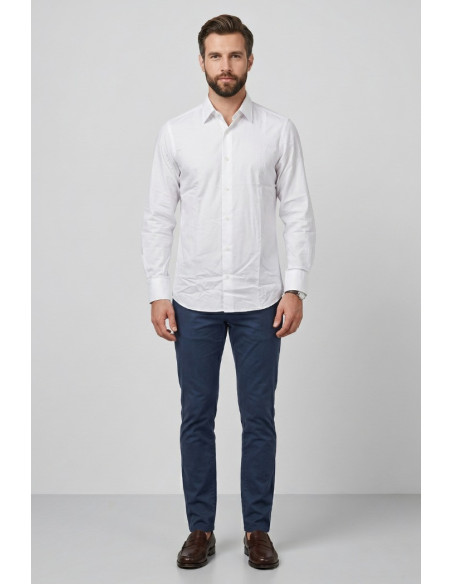 Vipa Camiceria camicia tailor fit in cotone TWILL [bd6ad71d]