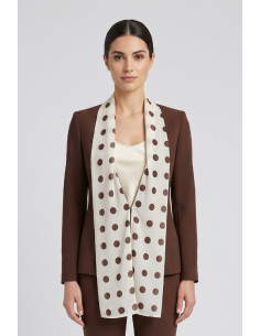 GM by Gai Mattiolo giacca con foulard a pois GM3703 [4e4ee76c]