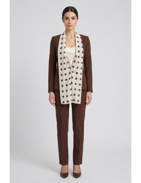 GM by Gai Mattiolo giacca con foulard a pois GM3703 [20756565]