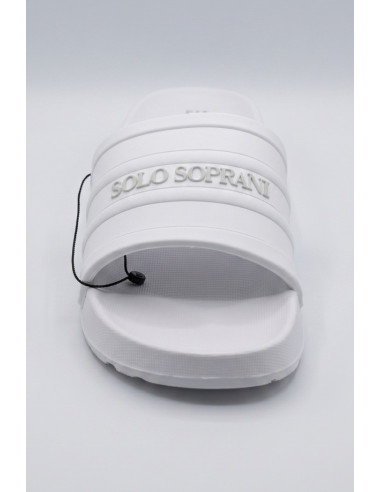 Solo Soprani ciabatta con maxi fascia logata SSM519N03 [c650aa48]