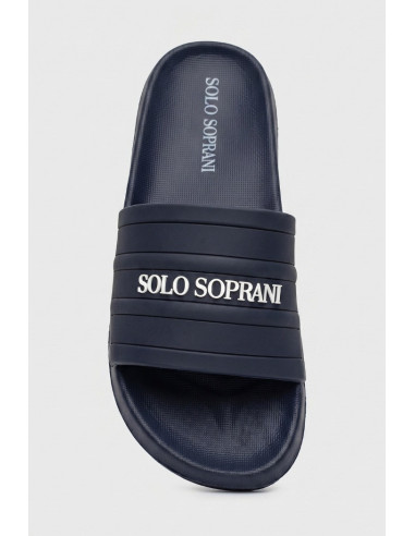 Solo Soprani ciabatta con maxi fascia logata SSM519N03 [5d4e104e]