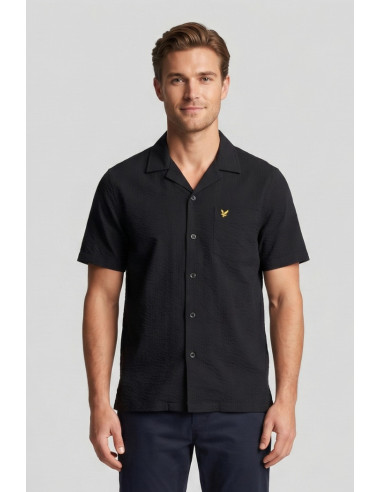 Lyle & Scott camicia mezza manica in seersucker Crinkle Resort SW2409V [2b108f06]