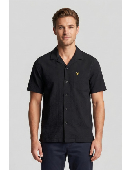 Lyle & Scott camicia mezza manica in seersucker Crinkle Resort SW2409V [2b108f06]