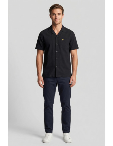 Lyle & Scott camicia mezza manica in seersucker Crinkle Resort SW2409V [452b0d0f]