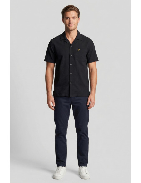Lyle & Scott camicia mezza manica in seersucker Crinkle Resort SW2409V [452b0d0f]