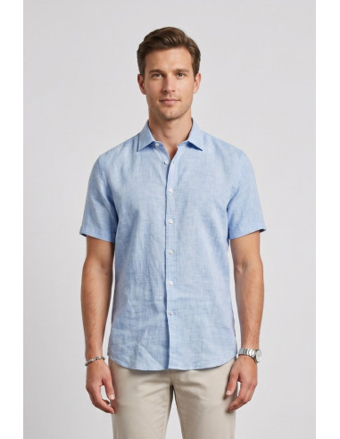 North Sails camicia mezza manica in lino 664439 [540c04df]