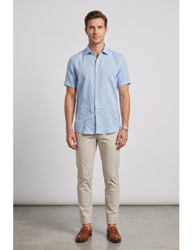 North Sails camicia mezza manica in lino 664439 [3a3786d6]