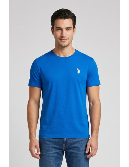 US Polo ASSN t-shirt in cotone con logo ricamato Luca US43154001 [eb28ef87]