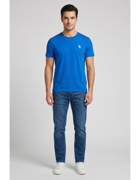 US Polo ASSN t-shirt in cotone con logo ricamato Luca US43154001 [85136d8e]