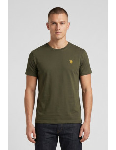 US Polo ASSN t-shirt in cotone con logo ricamato Luca US43154001 [1dc1131d]
