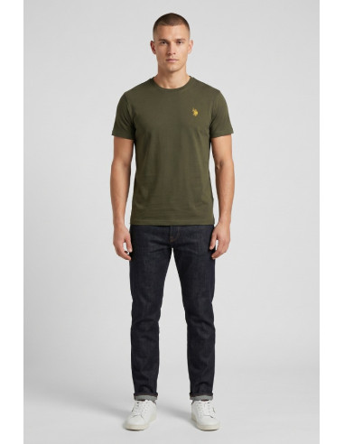 US Polo ASSN t-shirt in cotone con logo ricamato Luca US43154001 [73fa9114]