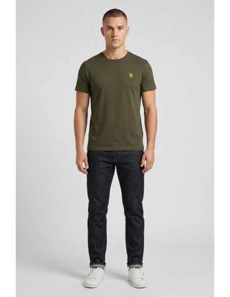 US Polo ASSN t-shirt in cotone con logo ricamato Luca US43154001 [73fa9114]