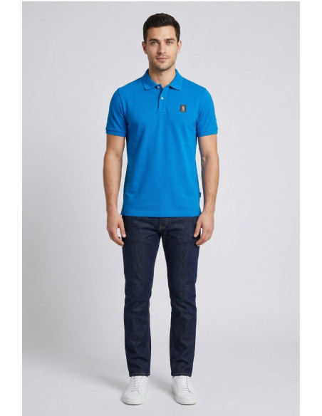 Refrigue polo in piquet di cotone stretch R5013M261 [fe45605d]
