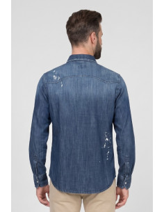Patriot camicia in denim di cotone CU123 [8e42687a] 2