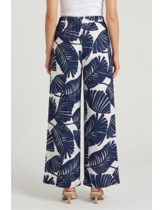 GM by Gai Mattiolo pantalone a fantasia palme GM4017 [f45fd89a] 2