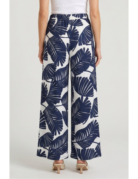 GM by Gai Mattiolo pantalone a fantasia palme GM4017 [2d799b97]