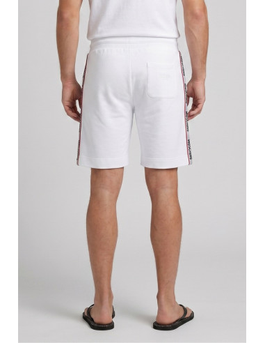 Moschino bermuda in cotone stretch con bande logate V1A6885-4409 [c0731a0d]