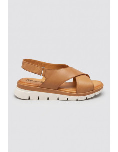 Riposella sandalo in pelle con fascia incrociata BRUNA-WC00BX [c937427b]