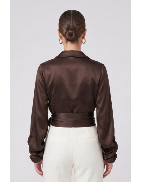 Maidoma blusa incrociata in misto viscosa PE26F183/MA8444 [4855e33a]