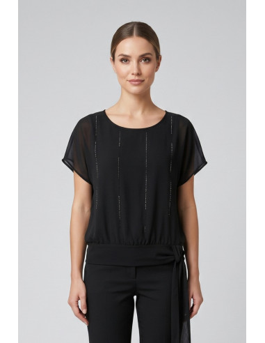 PDK blusa con strass e fusciacca 3297P4591 [3b3f7f5c]