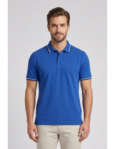 Guy polo in piquet di cotone Cabrio717t-pc M49902 [a09e398f]