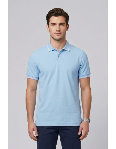 Guy polo in piquet con contrasti Cabrio781-pc M49903 [cfb55198]