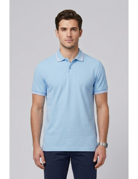 Guy polo in piquet con contrasti Cabrio781-pc M49903 [cfb55198]