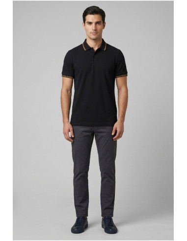 Guy polo in piquet con contrasti Cabrio781-pc M49903 [19c0a1c8]