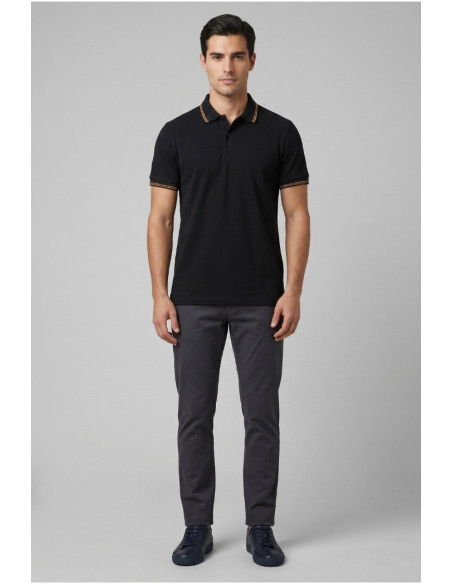 Guy polo in piquet con contrasti Cabrio781-pc M49903 [19c0a1c8]
