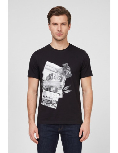 Markup t-shirt in cotone fiammato con orli vivi mk491070 [6a314d88]