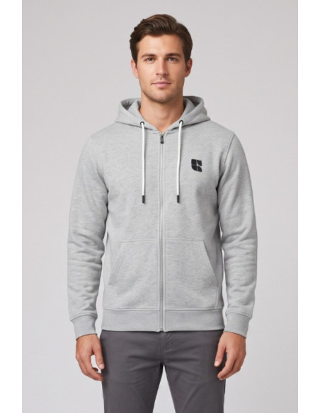 Urban Ring felpa full zip con cappuccio in misto cotone ur812001 [e7cd223d]