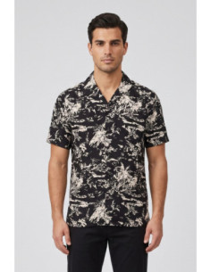 Markup camicia in viscosa con collo riviera MK693053 [eabf648e]