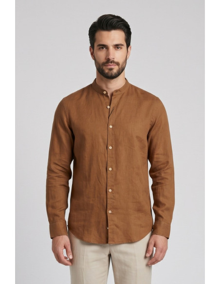 Markup camicia coreana in lino MK13002 [d4ce4f0a]
