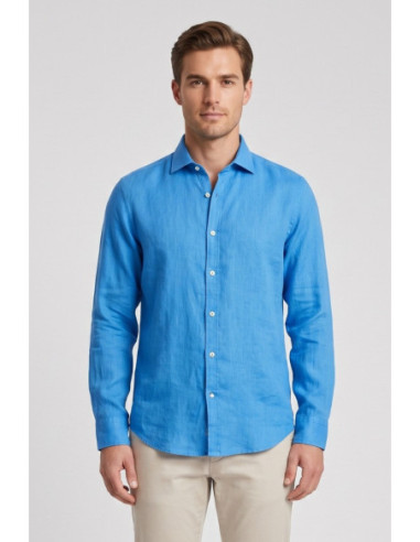 Markup camicia colletto francese in lino MK13003 [348463e8]