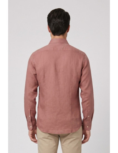 Markup camicia colletto francese in lino MK13003 [70acbbd7]