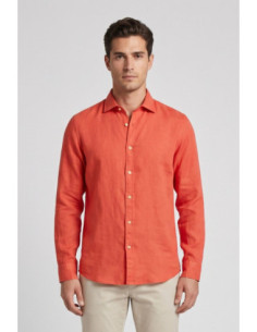 Markup camicia colletto francese in lino MK13003 [f894aba9]
