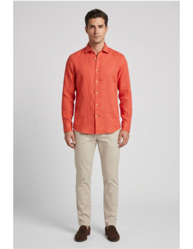 Markup camicia colletto francese in lino MK13003 [96af29a0]
