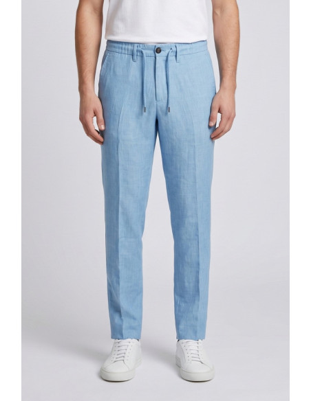 Markup pantalone con laccio in lino MK15109 [8c08fadd]
