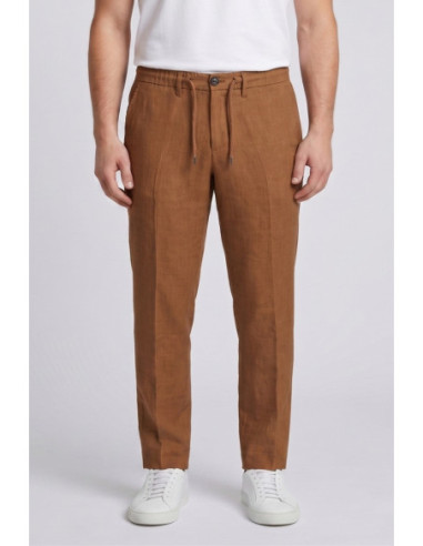 Markup pantalone con laccio in lino MK15109 [027bfc89]