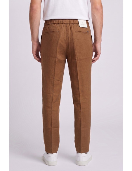 Markup pantalone con laccio in lino MK15109 [db5dbf84]