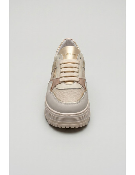 Janet&Janet sneaker platform in pelle J-553 [575eba0b]