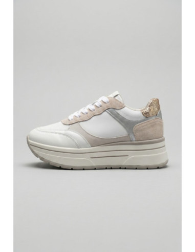Janet&Janet sneaker platform in pelle J-591 [4c82a42b]