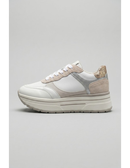 Janet&Janet sneaker platform in pelle J-591 [4c82a42b]