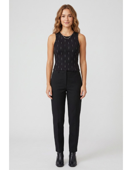 Blash canotta in cotone stretch con dettagli lurex BS1710600 [35399b82]